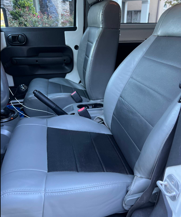 Finished Jeep upholstery